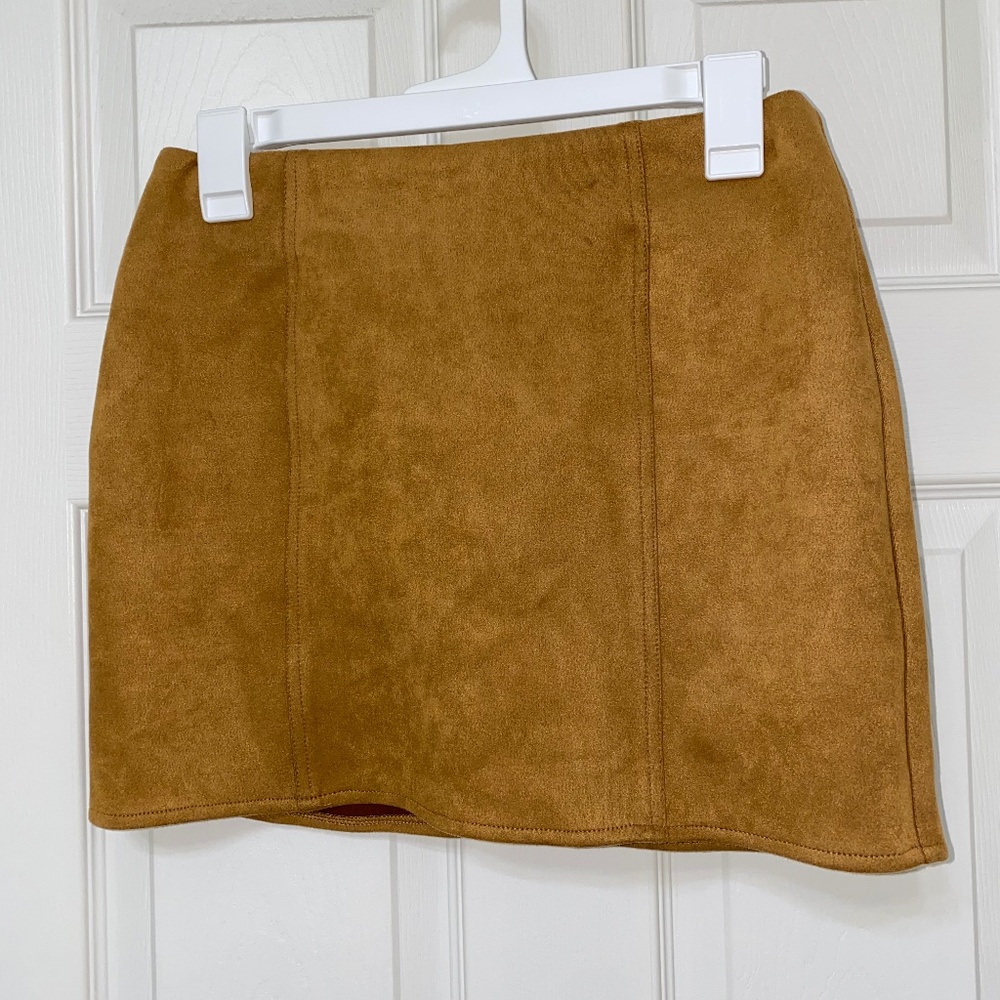 Suede Mini Skirt